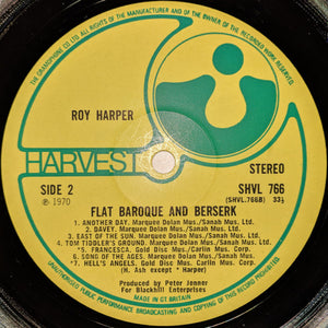 Roy Harper ‎– Flat Baroque And Berserk