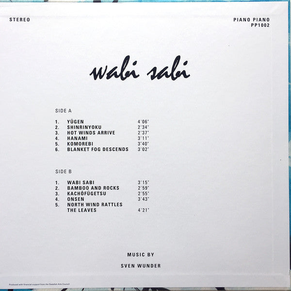 Sven Wunder ‎– Wabi Sabi
