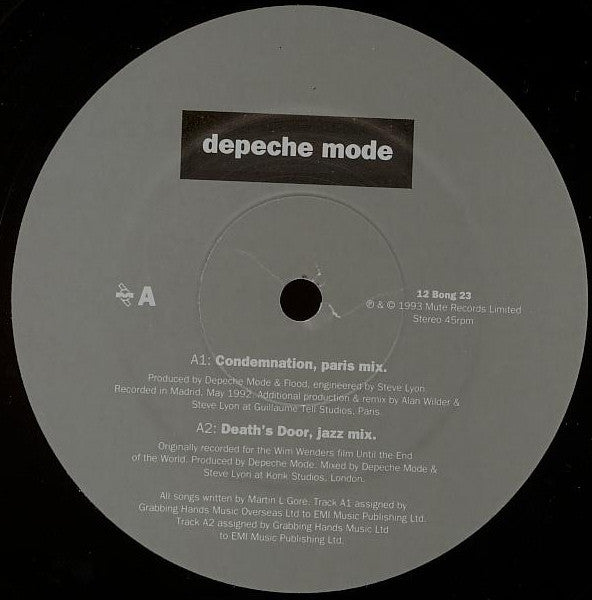 Depeche Mode ‎– Condemnation (Paris Mix)