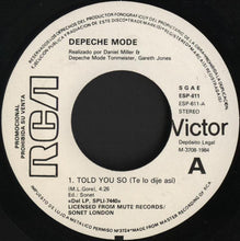 Load image into Gallery viewer, Depeche Mode – Told You So = Te Lo Dije Asi