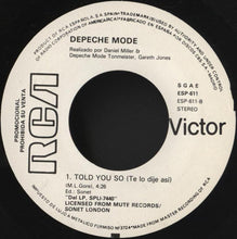Load image into Gallery viewer, Depeche Mode – Told You So = Te Lo Dije Asi