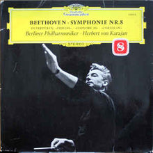 Load image into Gallery viewer, Beethoven* – Berliner Philharmoniker · Herbert von Karajan – Symphonie Nr. 8 / Ouvertüren: »Fidelio« · »Leonore III« · »Coriolan«
