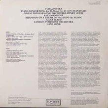 Load image into Gallery viewer, Tchaikovsky* / Rachmaninoff* - Royal Philharmonic Orchestra*, Henry Lewis / London Symphony Orchestra*, Hans Vonk – Piano Concerto No 1 / Rhapsody On A Theme Of Paganini