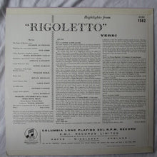Load image into Gallery viewer, Giuseppe Verdi, Giuseppe di Stefano, Tito Gobbi, Maria Meneghini Callas*, Adriana Lazzarini, Plinio Clabassi, William Dickie, Renato Ercolani, Carlo Forti, Tullio Serafin, Norberto Mola – Rigoletto Highlights From The Complete Recording
