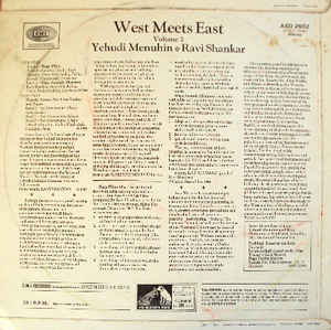 Yehudi Menuhin * Ravi Shankar ‎– West Meets East Volume 2