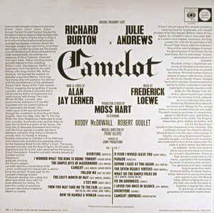 Alan Jay Lerner*, Frederick Loewe / Julie Andrews, Richard Burton (2) ‎– Camelot (Original Broadway Cast)