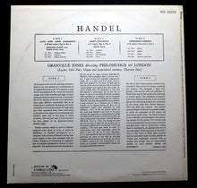 Load image into Gallery viewer, Handel* - Granville Jones, Philomusica Of London, Osian Ellis, Desmond Dupré – Concerto For Harp And Lute In B Flat, Op. 4 No. 6 / Concerto For Harp In F, Op. 4 No. 5 / Concerto Grosso In C (Alexander's Feast)