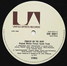 Load image into Gallery viewer, John Williams (4) – Fiddler On The Roof (Original Motion Picture Soundtrack Recording)