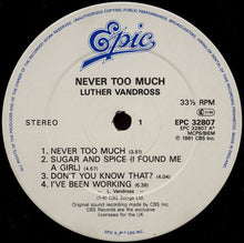 Load image into Gallery viewer, Luther Vandross – Never Too Much