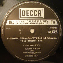 Load image into Gallery viewer, Beethoven* - Vladimir Ashkenazy, Chicago Symphony Orchestra*, Sir Georg Solti* – Piano Concerto No. 5 "Emperor" / Egmont Overture