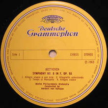 Load image into Gallery viewer, Beethoven* – Berliner Philharmoniker · Herbert von Karajan – Symphonie Nr. 8 / Ouvertüren: »Fidelio« · »Leonore III« · »Coriolan«