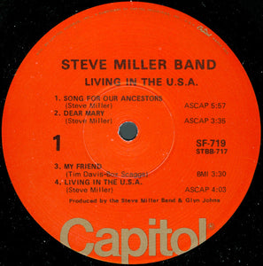 The Steve Miller Band* ‎– Living In The U.S.A.