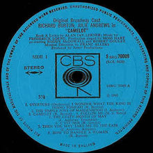 Load image into Gallery viewer, Alan Jay Lerner*, Frederick Loewe / Julie Andrews, Richard Burton (2) – Camelot (Original Broadway Cast)