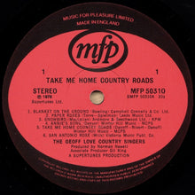 Load image into Gallery viewer, The Geoff Love Country Singers – Take Me Home Country Roads
