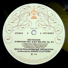 Load image into Gallery viewer, Beethoven*, André Cluytens Conducts The Berlin Philharmonic Orchestra* – Symphony No. 5 In C Minor, Symphony No. 8 In F