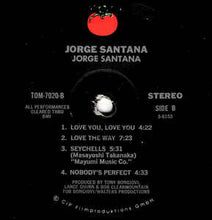 Load image into Gallery viewer, Jorge Santana – Jorge Santana