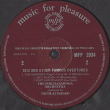 Load image into Gallery viewer, Nicolai Malko / Philharmonia* – 1812 And Other Famous Overtures
