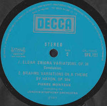 Load image into Gallery viewer, Elgar* / Brahms* ; London Symphony Orchestra*, Pierre Monteux – Enigma Variations / Variations On A Theme By Haydn