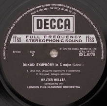Load image into Gallery viewer, Paul Dukas, London Philharmonic Orchestra*, Walter Weller – Symphony In C / The Sorcerer's Apprentice
