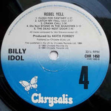 Load image into Gallery viewer, Billy Idol – Rebel Yell