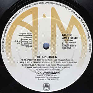 Rick Wakeman ‎– Rhapsodies