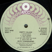 Load image into Gallery viewer, Pete Townshend – Empty Glass