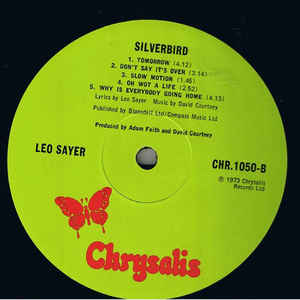 Leo Sayer ‎– Silverbird