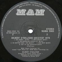 Load image into Gallery viewer, Gilbert O'Sullivan – Gilbert O'Sullivan Greatest Hits