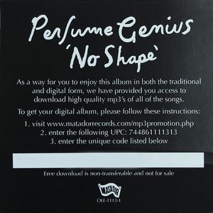 PERFUME GENIUS - NO SHAPE ( 12" RECORD )