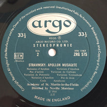 Load image into Gallery viewer, Stravinsky*, Academy Of St. Martin-In-The-Fields*, Neville Marriner* – Pulcinella / Apollon Musagète