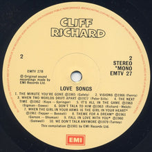Load image into Gallery viewer, Cliff Richard - Love Songs (LP, Comp, Mono, RM)