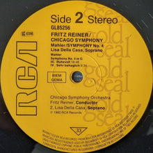 Load image into Gallery viewer, Mahler* – Reiner* / Chicago Symphony* / Lisa Della Casa – Legendary Performers - Reiner, Mahler, Symphony No. 4