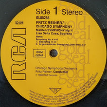 Load image into Gallery viewer, Mahler* – Reiner* / Chicago Symphony* / Lisa Della Casa – Legendary Performers - Reiner, Mahler, Symphony No. 4