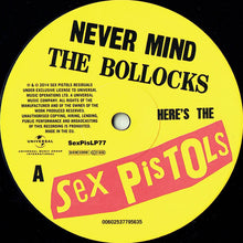 Load image into Gallery viewer, Sex Pistols - Never Mind The Bollocks Here's The Sex Pistols (LP, Album, RE, 180)