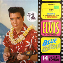 Load image into Gallery viewer, Rated: 4.67  45 have  25 want Elvis Presley - Blue Hawaii (LP, Album, RE)