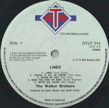 Load image into Gallery viewer, The Walker Brothers – Lines