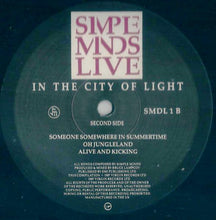 Load image into Gallery viewer, Simple Minds – Live In The City Of Light