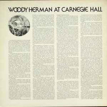 Load image into Gallery viewer, Woody Herman & The New Thundering Herd – The 40th Anniversary, Carnegie Hall Concert