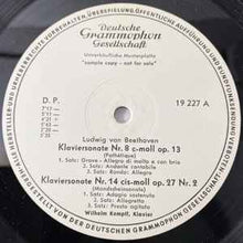 Load image into Gallery viewer, Ludwig van Beethoven / Wilhelm Kempff – Sonaten Pathétique · Mondschein - Sonate · Appassionata