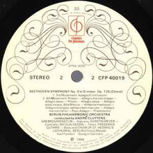 Load image into Gallery viewer, Beethoven* - André Cluytens Conducts Berlin Philharmonic Orchestra* – Symphony No. 9 In D Minor - "Choral"