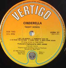 Load image into Gallery viewer, Cinderella (3) - Night Songs (LP, Album)