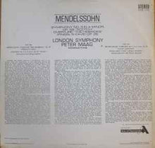 Load image into Gallery viewer, Mendelssohn*, London Symphony*, Peter Maag – Symphony No. 3 'The Scotch', Overture 'Fingal's Cave'