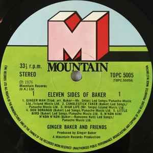 Ginger Baker & Friends - Eleven Sides Of Baker (LP, Album)