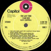 Load image into Gallery viewer, Glen Campbell – The Last Time I Saw Her