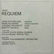 Load image into Gallery viewer, Verdi*, Sutherland*, Horne*, Pavarotti*, Talvela*, Vienna State Opera Chorus*, Vienna Philharmonic Orchestra*, Solti* - Requiem (2xLP, RP + Box)