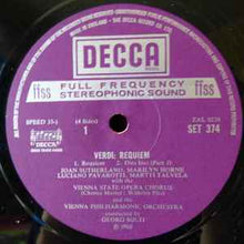 Load image into Gallery viewer, Verdi*, Sutherland*, Horne*, Pavarotti*, Talvela*, Vienna State Opera Chorus*, Vienna Philharmonic Orchestra*, Solti* - Requiem (2xLP, RP + Box)