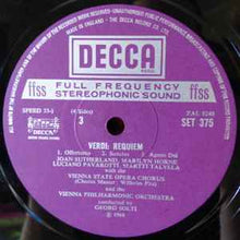 Load image into Gallery viewer, Verdi*, Sutherland*, Horne*, Pavarotti*, Talvela*, Vienna State Opera Chorus*, Vienna Philharmonic Orchestra*, Solti* - Requiem (2xLP, RP + Box)