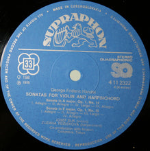 Load image into Gallery viewer, Handel*, Josef Suk And Zuzana Růžičková – Sonatas Op. 1 For Violin And Harpsichord