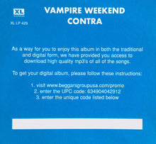 Load image into Gallery viewer, VAMPIRE WEEKEND - CONTRA ( 12" RECORD )