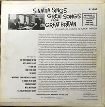 Load image into Gallery viewer, Frank Sinatra - Sinatra Sings Great Songs From Great Britain (LP, Album, Mono)